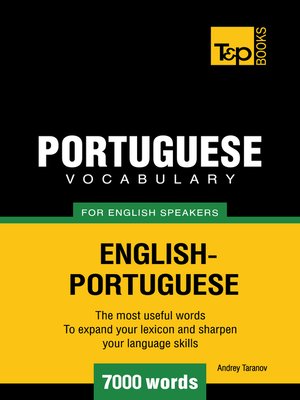 cover image of Portuguese Vocabulary for English Speakers